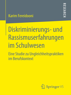 cover image of Diskriminierungs- und Rassismuserfahrungen im Schulwesen